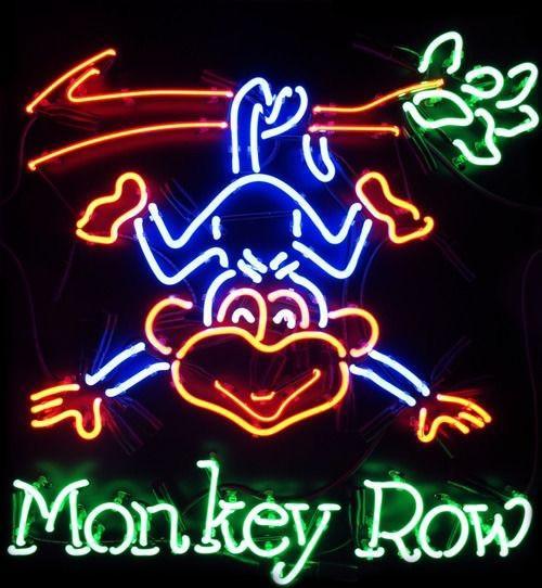 Monkey Row Neon Sign